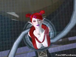 Grand 3D redhead alien stunner getting fucked hard