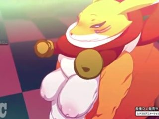 Renamon و kyubimon هنتاي الرسوم المتحركة