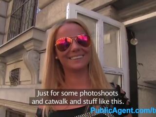 Publicagent alluring pirang fuck a fake modelling agent for awis