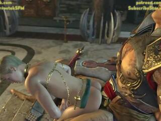 Shao Kahn and His Concubine escort Cassie Cage: Free dirty video cb