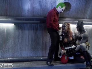 邪惡 - harley quinn 亂搞 joker & batman: 免費 高清晰度 性別 視頻 0b