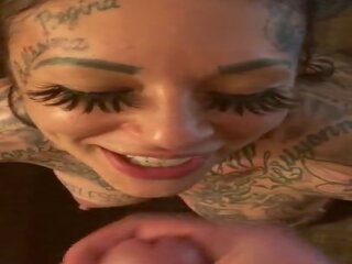 Tattooed deity gets First Massive Facial: Free HD X rated movie c9