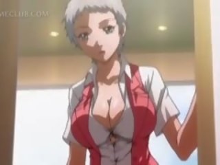 Shorthaired hentai damsel joški dražil s ji vroče gf