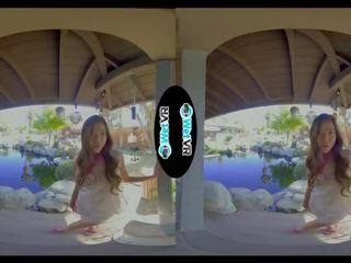 Wetvr virtual realidade massagem caralho com bonita asiática vina sky