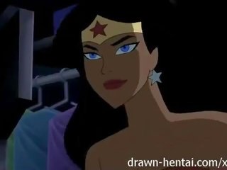 Justice league hentai - dwa pisklęta na batman męskość