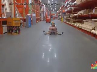 Clown gets manhood sucked in The Home Depot