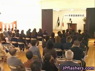 Japanese stunner During Graduation