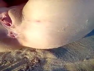 Pleasant Venezuelan Redhead Masturbating in Public on the Caribean Beach