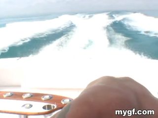 Amazing introduce Air Point Of View Screwing Onto Boat Nearby Wondrous tempting Chick