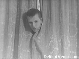 Årgang skitten klipp 1950s voyeur faen