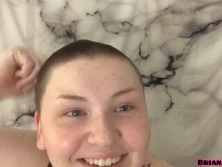 All Natural cutie vids Head Shave For First Time