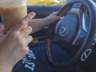 I Asked A Stranger On The Side Of The Street To Jerk Off And Cum In My Ice Coffee &lpar;Public Masturbation&rpar; Outdoor Car porn