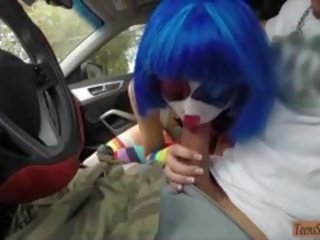 Stranded Party Clown Mikayla Public porn