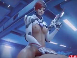 Overwatch skitten video kavalkade med dva og widowmaker: x karakter video 64