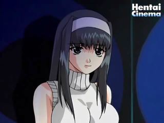 Началник аниме игриво момиче в минипола отнема край тя дрехи и получава прецака