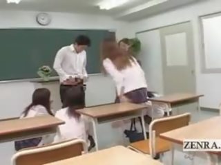 Subtitled cfnm japansk klasserom onani film