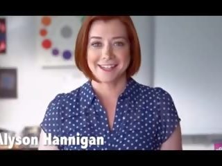 Alyson hannigan กระตุก ปิด challenge, ฟรี เพศ วีดีโอ 10