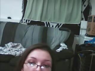 19yo slutty teen stroking her pussy on webcam